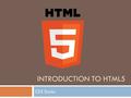 INTRODUCTION TO HTML5 CSS Styles. Understanding Style Sheets  HTML5 enables you to define many different types of content on a web page, including headings,