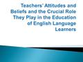 (Capps et al. 2005; Kindler 2002; Karathanos 2009)  The population of English Language Learner (ELL) students in the United States has steadily and markedly.