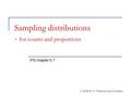 Sampling distributions - for counts and proportions IPS chapter 5.1 © 2006 W. H. Freeman and Company.