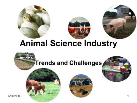 5/26/20161 Animal Science Industry Trends and Challenges.