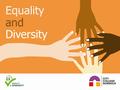 Equality and Diversity. What is this all about? What does Equality & Diversity mean to you? Did you know……? 3 messages to remember.