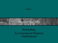 Accountability Accounting: An Overview of Financial Performance.
