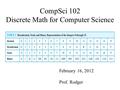 CompSci 102 Discrete Math for Computer Science February 16, 2012 Prof. Rodger.