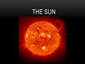 THE SUN. CLASSIFICATION OF THE SUN Class G Color Yellow Surface Temperature 5,000 – 6,000 ºC Elements hydrogen and helium Greek word for Sun is Helios.