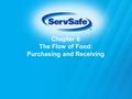 Chapter 6 The Flow of Food: Purchasing and Receiving.