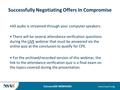 Successfully Negotiating Offers In Compromise All audio is streamed through your computer speakers. There will be several attendance verification questions.