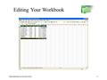Introduction to Excel 20021 Editing Your Workbook.