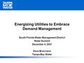 Energizing Utilities to Embrace Demand Energizing Utilities to Embrace Demand Management South Florida Water Management District Water Summit December.
