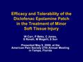 Efficacy and Tolerability of the Diclofenac Epolamine Patch in the Treatment of Minor Soft Tissue Injury W Carr, P Beks, C Jones, S Rovati, M Magelli,