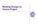 Working Groups on Course Project. Reminder: Project Report Assignment Written text should be 7-10 pages, including the following sections: Introduction.