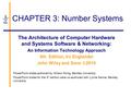CHAPTER 3: Number Systems The Architecture of Computer Hardware and Systems Software & Networking: An Information Technology Approach 4th Edition, Irv.