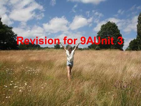 Revision for 9AUnit 3 Many teenagers suffer from the problems of stress. They have a lot of homework to do, but they don’t have enough time for their.