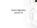Search Algorithm Lecture-14 1. Chapter 15-2 Algorithms for SELECT and JOIN Operations Implementing the SELECT Operation : Search Methods for Simple Selection: