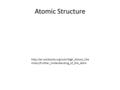 Atomic Structure  mistry/Further_Understanding_of_the_Atom.