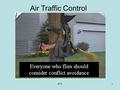 ATC1 Air Traffic Control ATC2 Purpose of ATC Safety — Conflict Avoidance — Separation of aircraft Visual Flight Rules Instrument Flight Rules Efficiency.