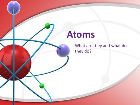 Atoms. Dan Kelly - Magic of Electrons - PLTW - Atoms What are atoms? Atoms are the smallest particles of matter Atoms make up everything around us Molecules.