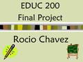 Rocio Chavez EDUC 200 Final Project. Loma Vista Elementary School Demographics.