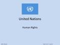 United Nations Human Rights ©2012, TESCCC Grade 6 Unit 11, Lesson 2.