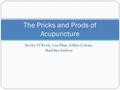 Keeley O’Keefe, Lisa Phan, Ashlyn Cowan, Madeline Embrey The Pricks and Prods of Acupuncture.