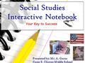Social Studies Interactive Notebook Your Key to Success.
