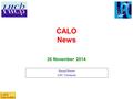 CALO News Pascal Perret LPC Clermont 26 November 2014.