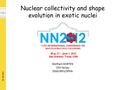 W. Korten Nuclear collectivity and shape evolution in exotic nuclei Wolfram KORTEN CEA Saclay DSM/IRFU/SPhN.