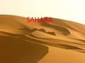 SAHARA. Arrangement Pustynja Sahara is the biggest in the world, its area exceeds 9 million square kilometres. It covers almost all North Africa: Egypt,