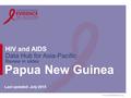 Www.aidsdatahub.org HIV and AIDS Data Hub for Asia-Pacific Review in slides Papua New Guinea Last updated: July 2015.