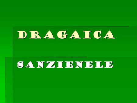 DRAGAICA SANZIENELE.  Holiday Dragaica or Sanzienele is an old Romanian holiday,celebrations are held on June 24, St. John the Baptist's birthday. Is.