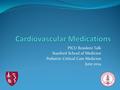 PICU Resident Talk Stanford School of Medicine Pediatric Critical Care Medicine June 2014.