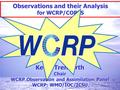 World Climate Research Programme 1 Master-Untertitelformat bearbeiten 1 Kevin Trenberth Chair WCRP Observation and Assimilation Panel WCRP: WMO/IOC/ICSU.