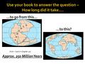 …to go from this… …to this? Approx. 250 Million Years (hint – look in chapter 10)