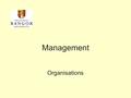 Management Organisations. Useful vocabulary organising organisational structure organisational chart organisational design work specialisation departmentalisation.