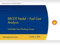 E x p e r i e n c e C o m m i t m e n t SM ERCOT Nodal – Fuel Cost Analysis Verifiable Cost Working Group October 6, 2008.