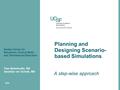 Planning and Designing Scenario- based Simulations A step-wise approach 2014 Kanbar Center for Simulation, Clinical Skills and Telemedicine Education Pam.