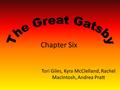 Chapter Six Tori Giles, Kyra McClelland, Rachel MacIntosh, Andrea Pratt.