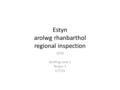 Estyn arolwg rhanbarthol regional inspection 2016 Briefing note 1 Nodyn 1 1/7/15.
