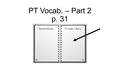 PT Vocab. – Part 2 p. 31 Element GroupsPT Vocab. – Part 2 3031.