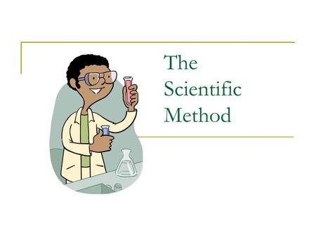 The Scientific Method. 5 Parts of the Scientific Method Big Question/Problem Hypothesis – What I think will happen. Procedure Results/Data/Observations.