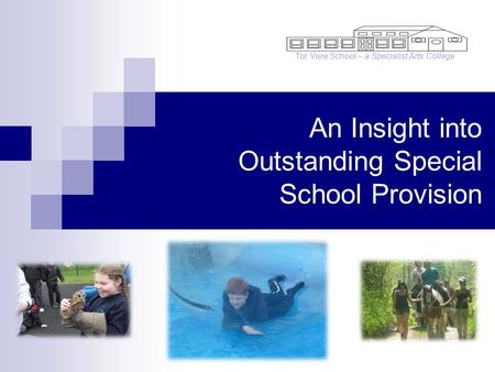 An Insight into Outstanding Special School Provision Tor View School – a Specialist Arts College.