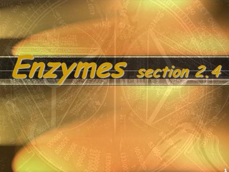 1 Enzymes section 2.4. 1. A chemical reaction is the process of making or breaking the chemical bonds that link atoms. 2. When the bonds are broken, energy.