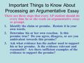 Important Things to Know About Processing an Argumentative Essay There are three steps that every AP student should do every time he or she reads an argumentative.