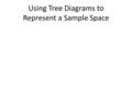 Using Tree Diagrams to Represent a Sample Space. Imagine that a family decides to play a game each night. They all agree to use a tetrahedral die (i.e.,