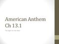 American Anthem Ch 13.1 The Fight For the West. Obj: SW explain how the Native Americans reacted to the pressure of Westward expansion by Whites WU: Geography.
