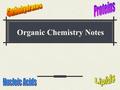 Organic Chemistry Notes All organic compounds contain carbon. Carbon is able to form covalent bonds with other carbon atoms and many other elements easily.