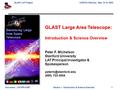 GLAST LAT ProjectCDR/CD-3 Review May 12-16, 2003 Document: LAT-PR-01967Section 1 Introduction & Science Overview 1 GLAST Large Area Telescope: Introduction.