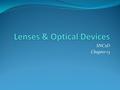 SNC2D Chapter 13. Lenses A transparent object used to change the path of light Examples: Human eye Eye glasses Camera Microscope Telescope Reading stones.