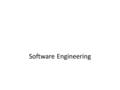 Software Engineering. Introduction Objective To familiarize students to the fundamental concepts, techniques, processes, methods and tools of Software.