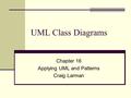 Chapter 16 Applying UML and Patterns Craig Larman