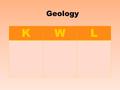 Geology KWL. Geology: “geo” = earth “ology” = study of.